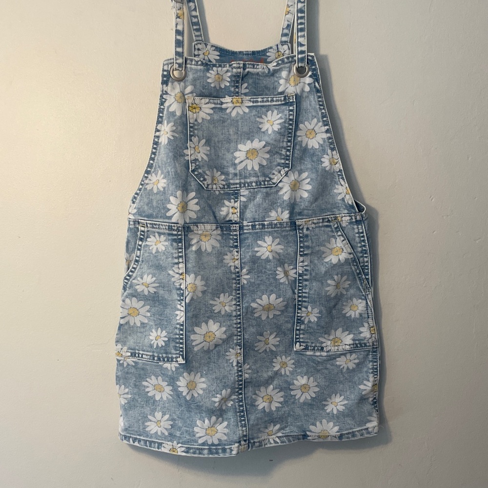 Cat & Jack Blue Daisy Print Overalls